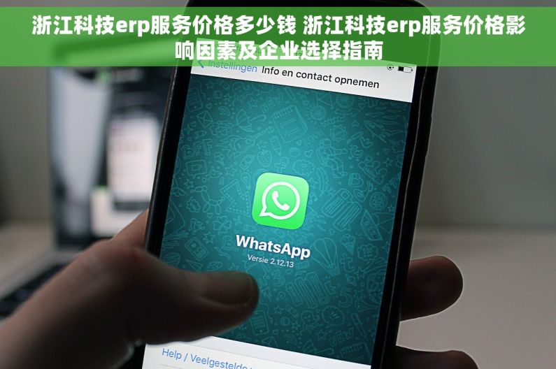 浙江科技erp服务价格多少钱 浙江科技erp服务价格影响因素及企业选择指南