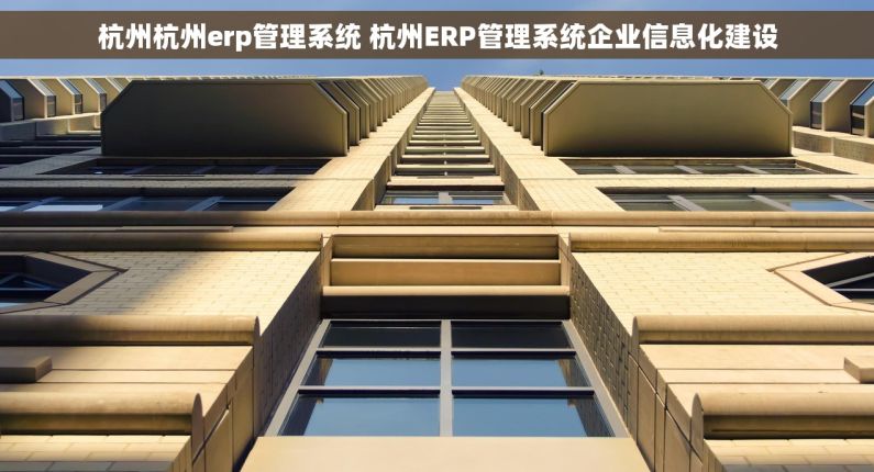 杭州杭州erp管理系统 杭州ERP管理系统企业信息化建设