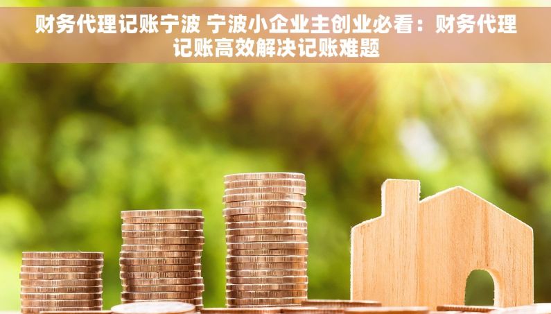 财务代理记账宁波 宁波小企业主创业必看：财务代理记账高效解决记账难题