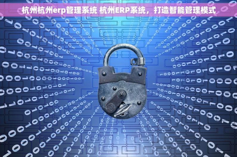 杭州杭州erp管理系统 杭州ERP系统，打造智能管理模式
