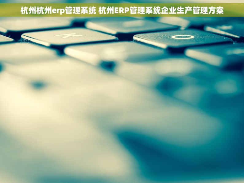 杭州杭州erp管理系统 杭州ERP管理系统企业生产管理方案