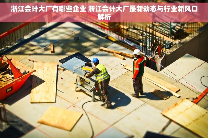 浙江会计大厂有哪些企业 浙江会计大厂最新动态与行业新风口解析