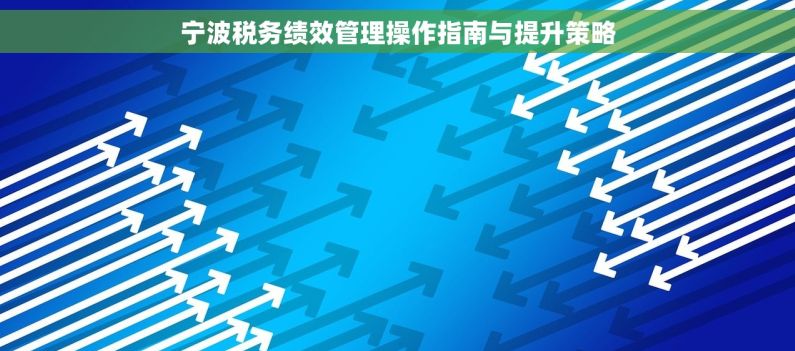 宁波税务绩效管理操作指南与提升策略