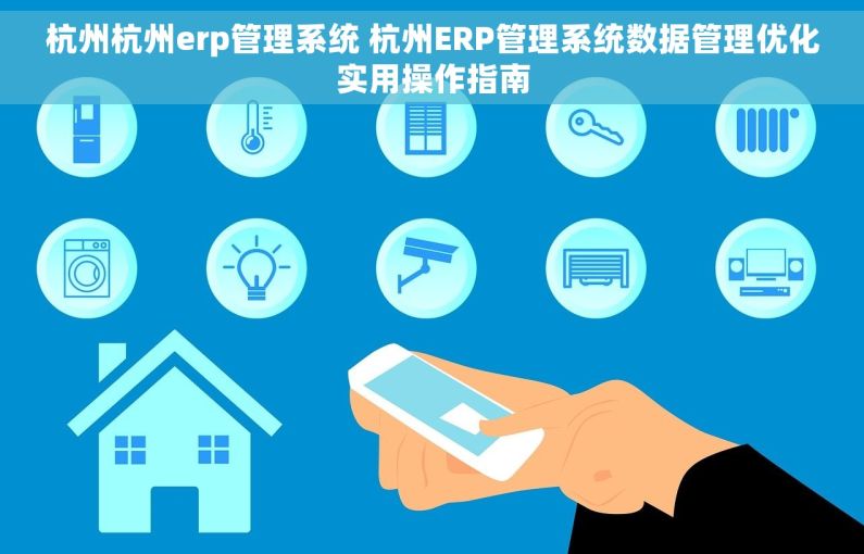 杭州杭州erp管理系统 杭州ERP管理系统数据管理优化实用操作指南