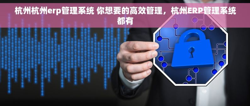 杭州杭州erp管理系统 你想要的高效管理，杭州ERP管理系统都有