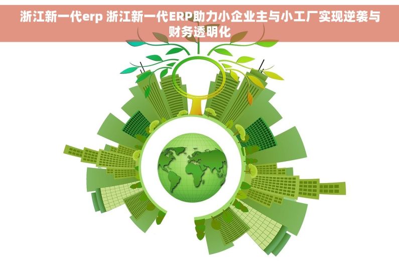 浙江新一代erp 浙江新一代ERP助力小企业主与小工厂实现逆袭与财务透明化